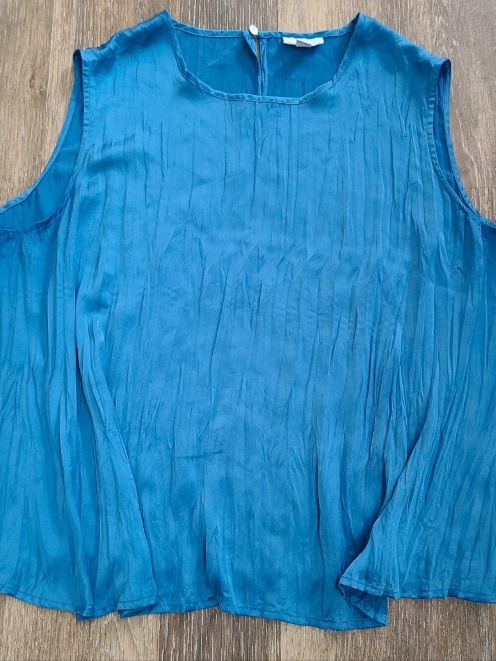 J. Jill Crinkle Design Sleeveless Blouse Womens Size XL